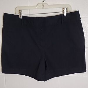 LOFT Black Tailored Bermuda Shorts for Casual Elegance